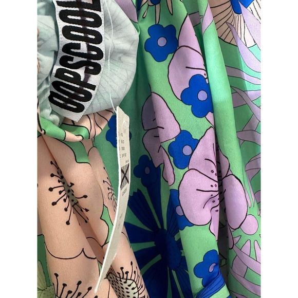 New ANTHROPOLOGIE Oopscool Off-the-Shoulder Printed Dress Sz Small - Picture 11 of 11